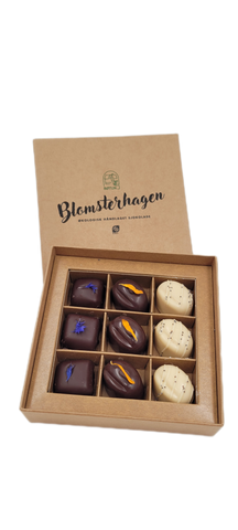 "Blomsterhagen"  økologisk håndlaget sjokolade