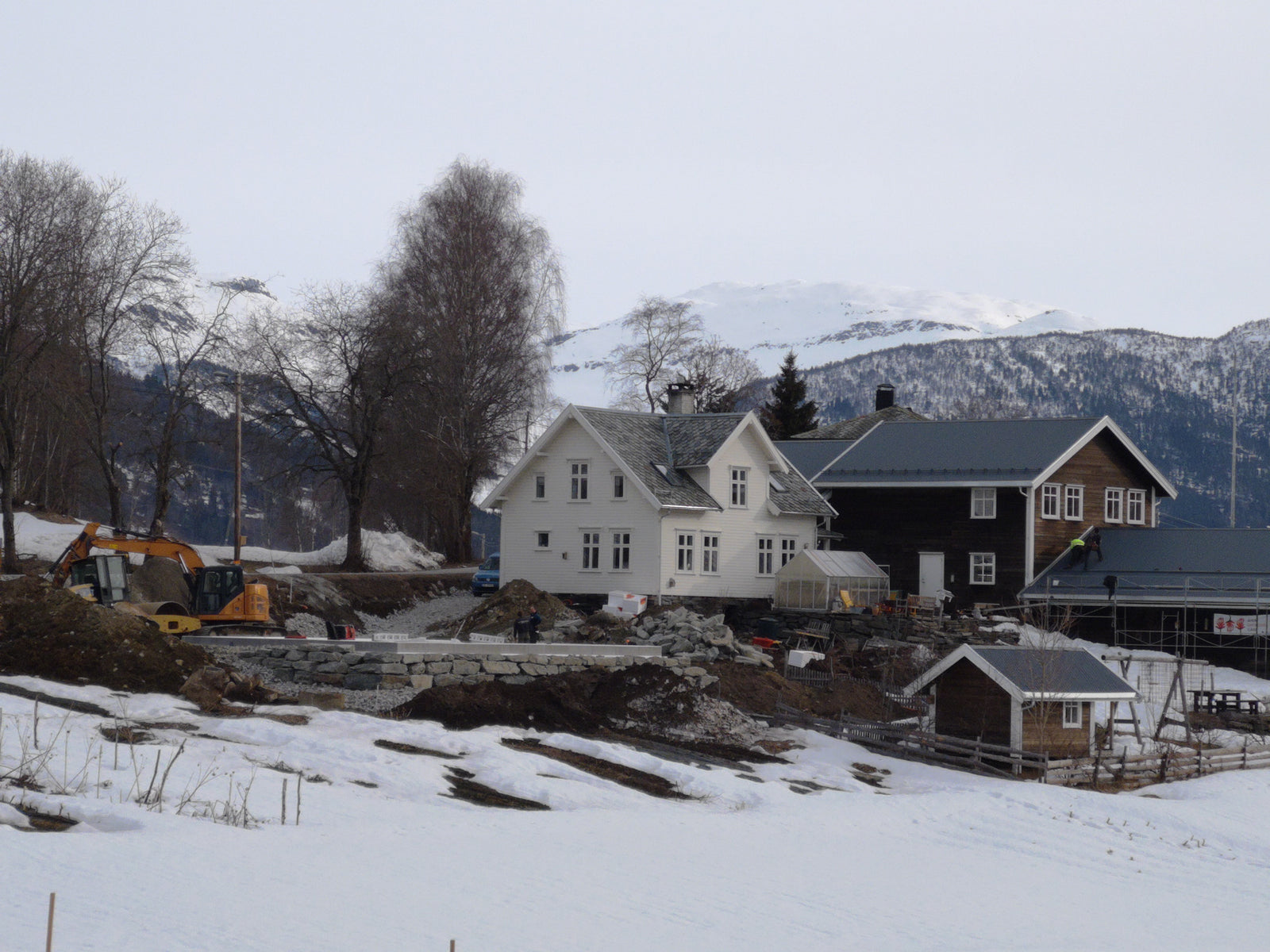 Byggingen av produksjonsbygget på Bøtun i 2022