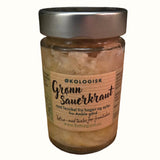 Økologisk grønn sauerkraut med fennikel og epler