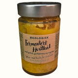 Økologisk fermentert hvitkål med gulrot, gurkemeie og ingefær